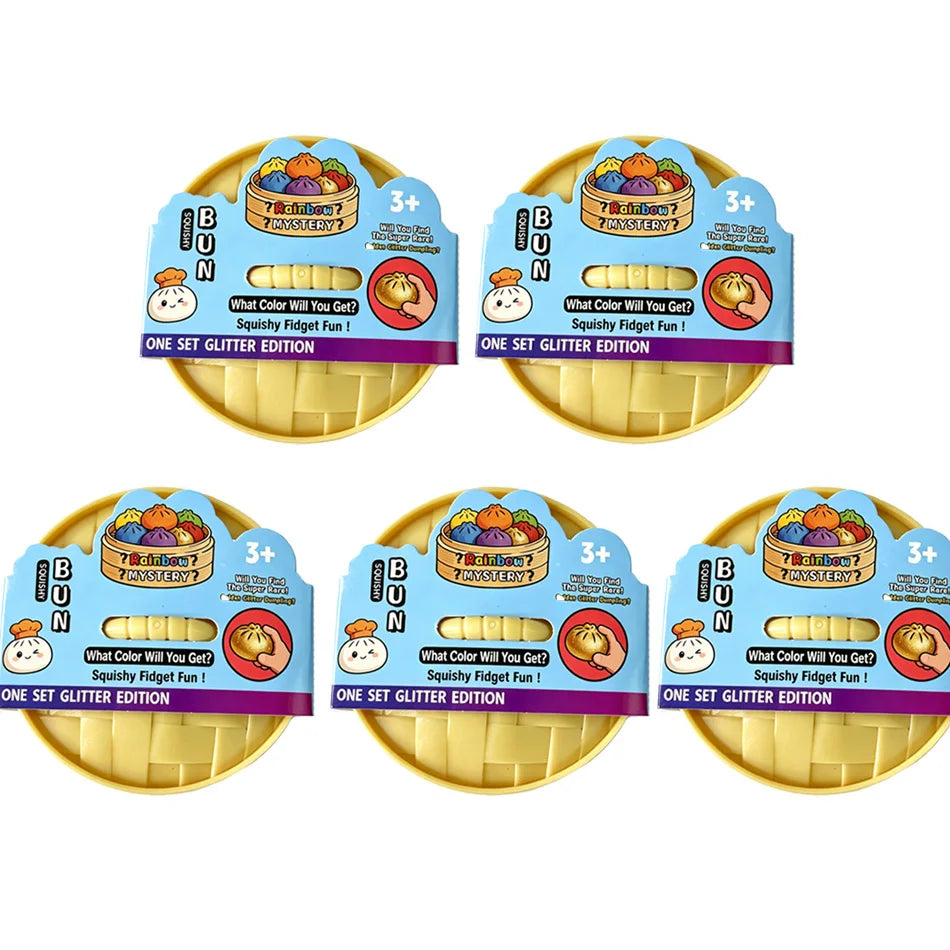 Smiley Face Dumpling Squishy Bubble-Blowing Blind Box