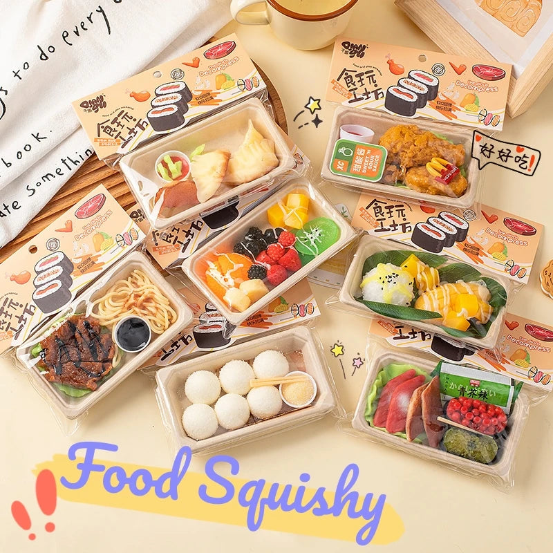 Simulation Food Squishy Fried Chicken Taba Squishy Toys Dumpling Sushi Mochi Squishy Stress Toy Squeeze Fidget Squish Gift