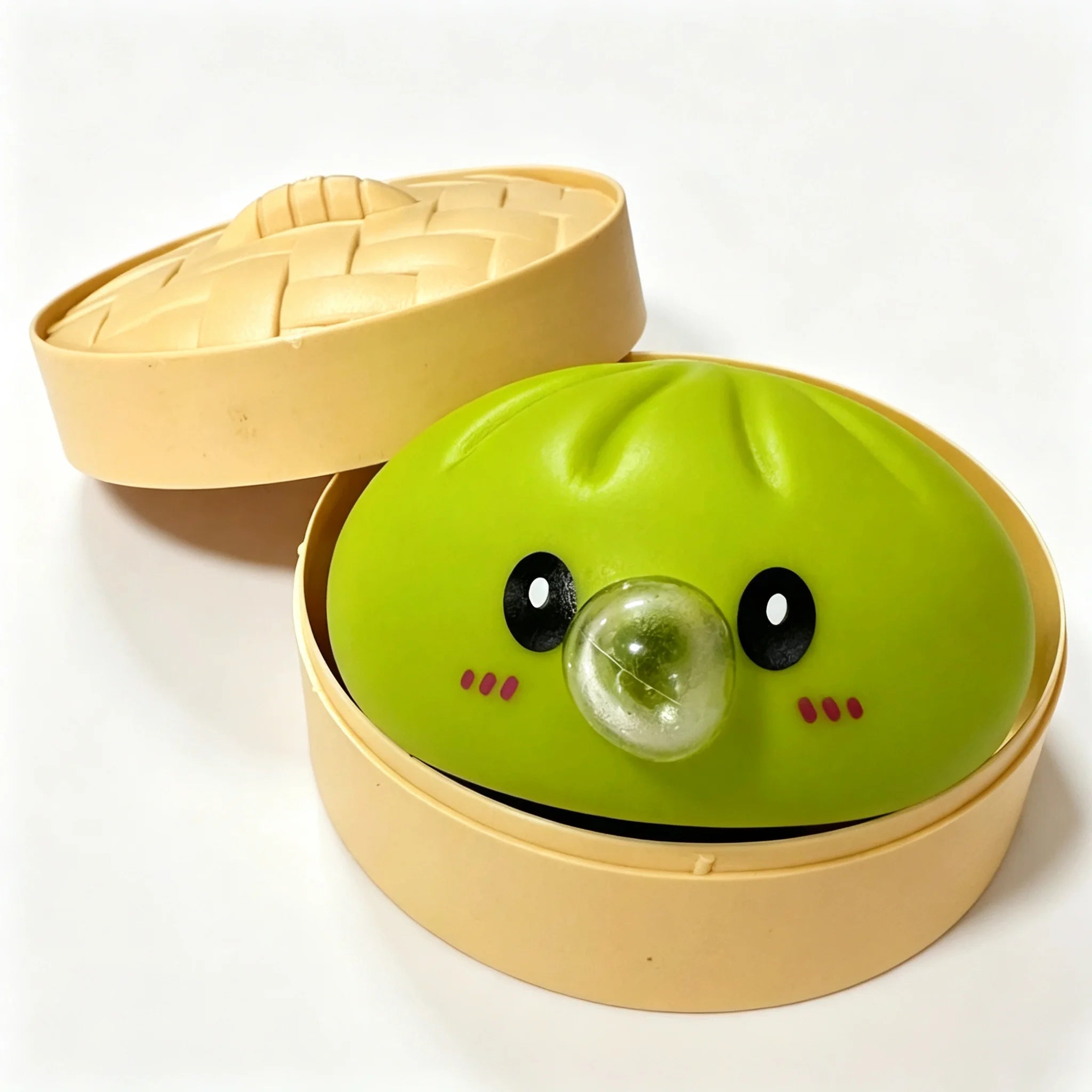 Smiley Face Dumpling Squishy Bubble-Blowing Blind Box