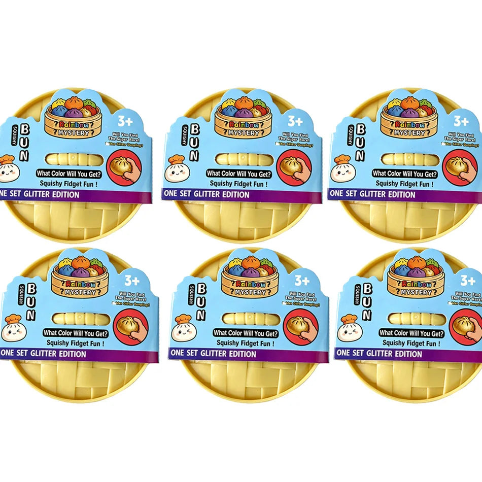 Smiley Face Dumpling Squishy Bubble-Blowing Blind Box