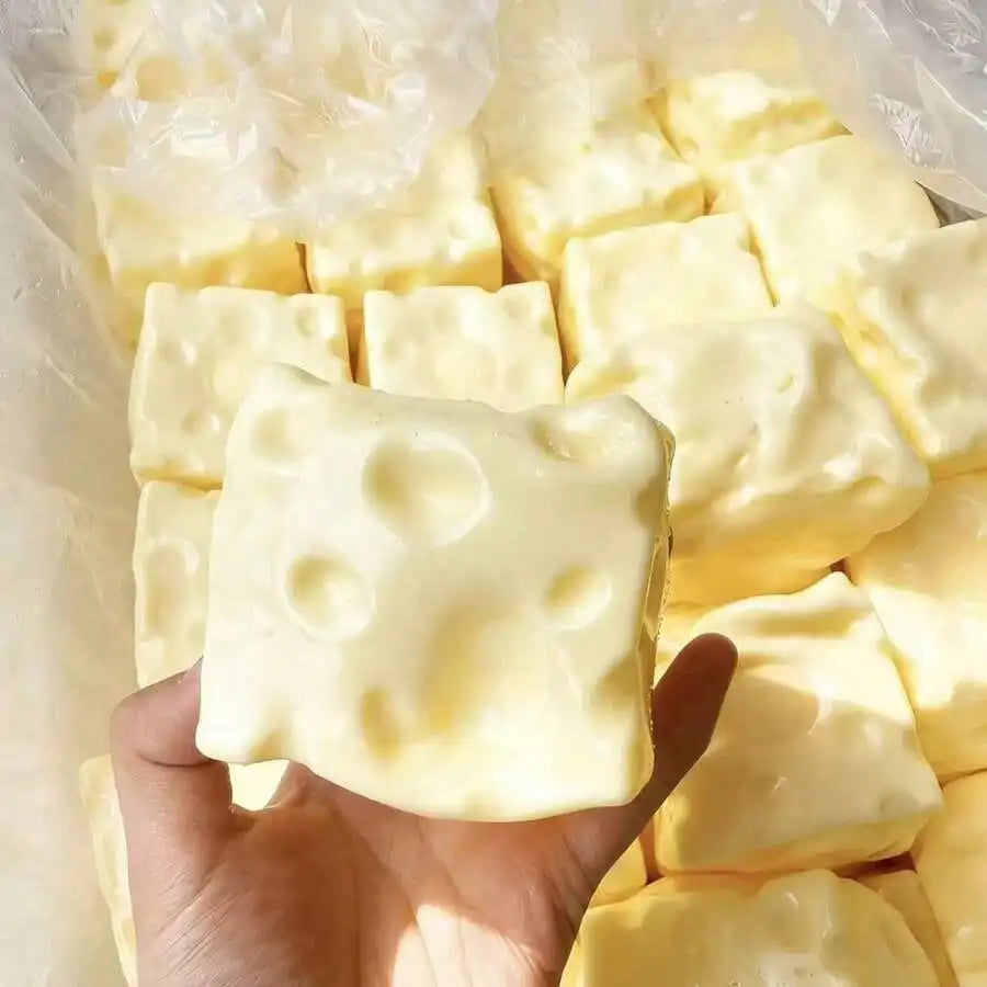 Cheese Block Squishy Sensory Toy 🧀