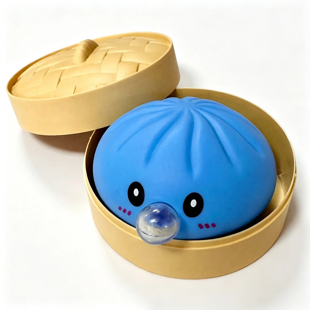 Smiley Face Dumpling Squishy Bubble-Blowing Blind Box