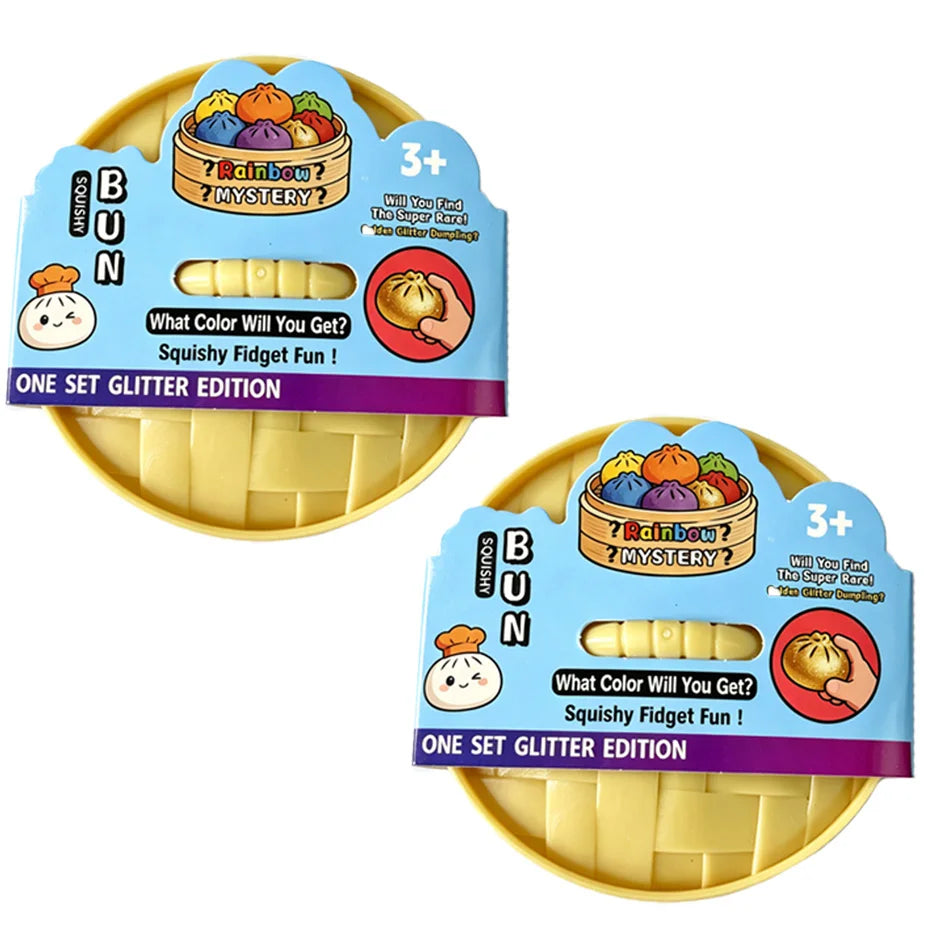 Smiley Face Dumpling Squishy Bubble-Blowing Blind Box