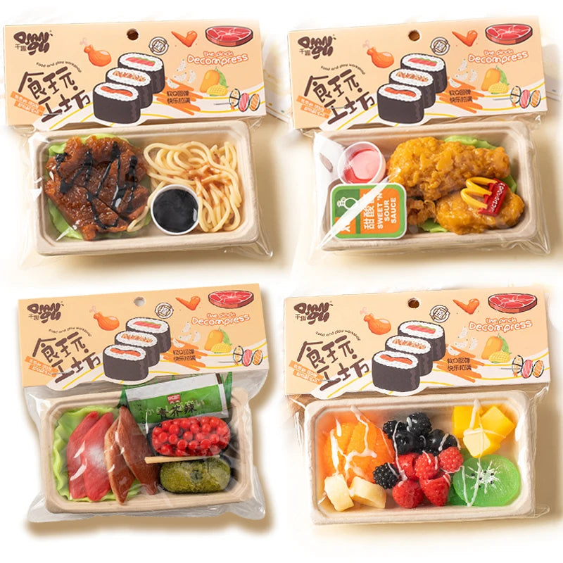 Simulation Food Squishy Fried Chicken Taba Squishy Toys Dumpling Sushi Mochi Squishy Stress Toy Squeeze Fidget Squish Gift
