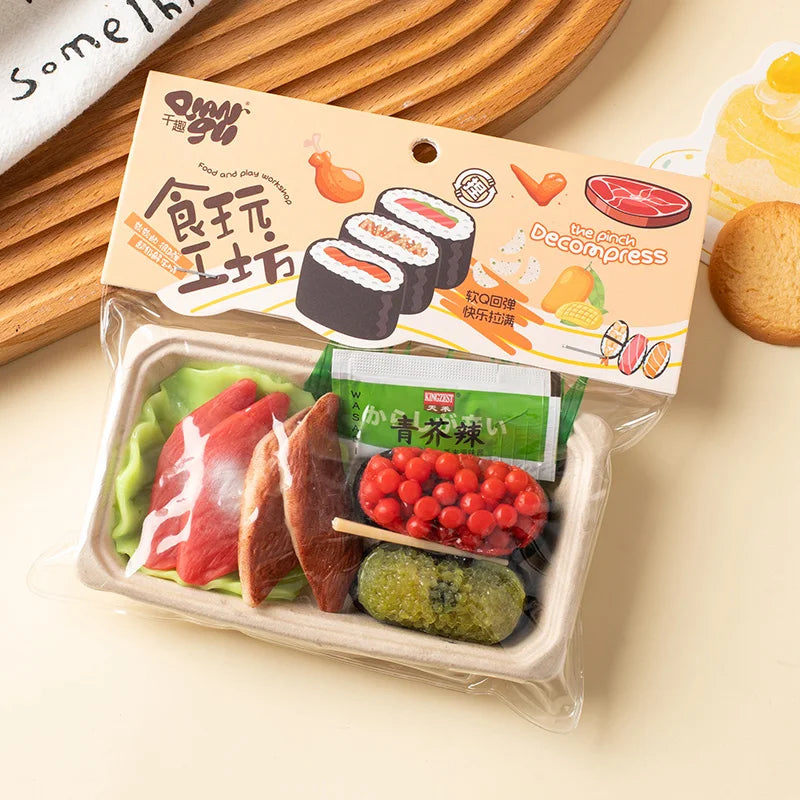 Simulation Food Squishy Fried Chicken Taba Squishy Toys Dumpling Sushi Mochi Squishy Stress Toy Squeeze Fidget Squish Gift