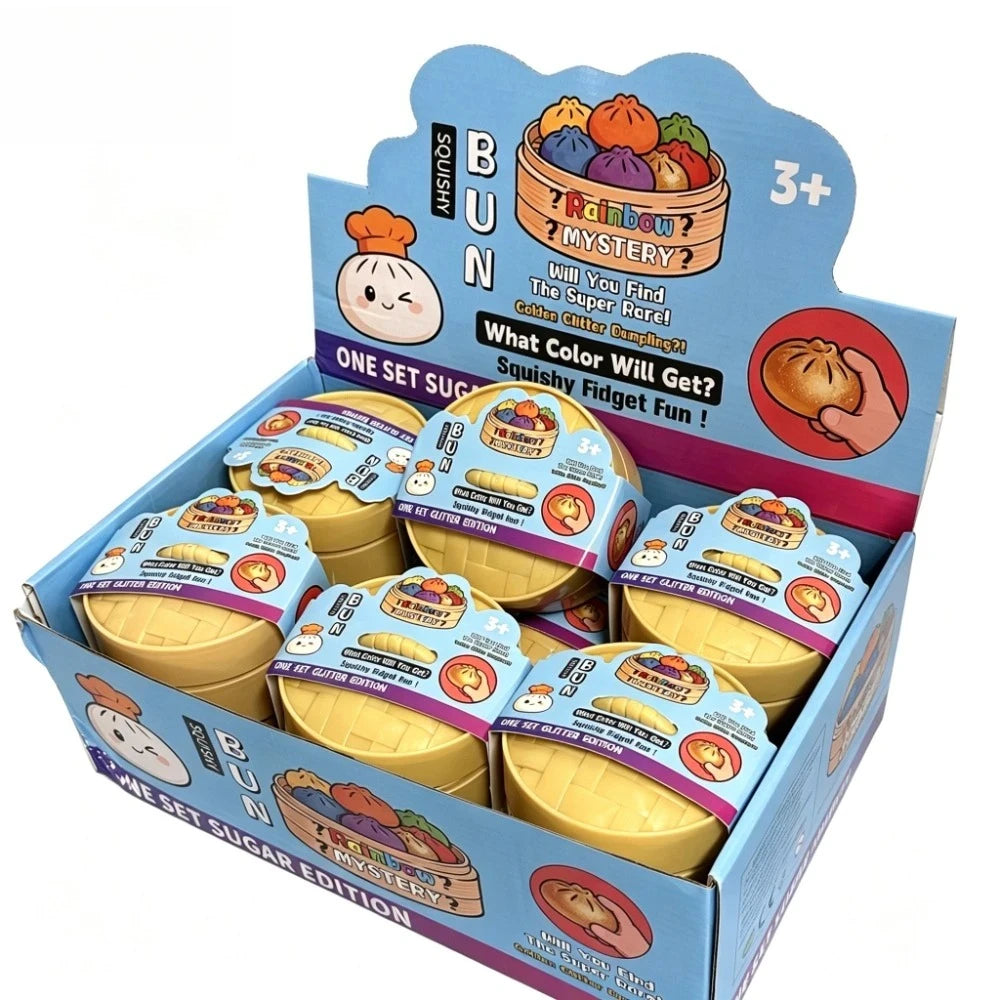 Smiley Face Dumpling Squishy Bubble-Blowing Blind Box