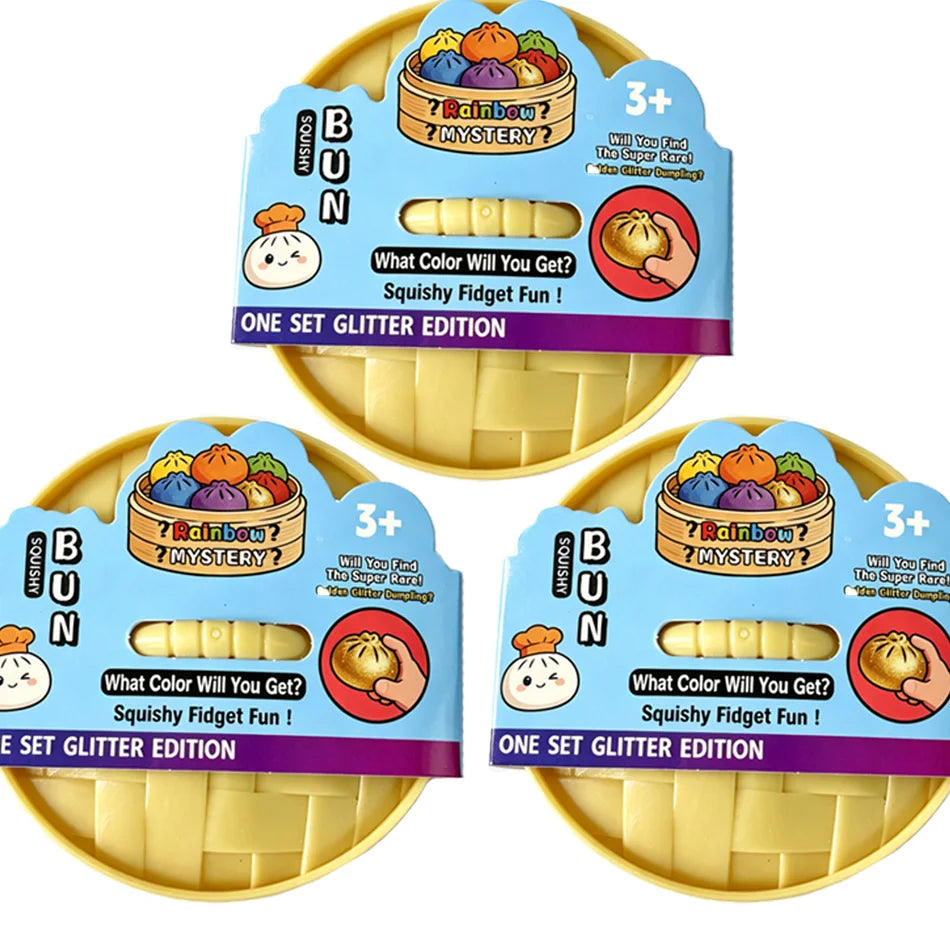 Smiley Face Dumpling Squishy Bubble-Blowing Blind Box