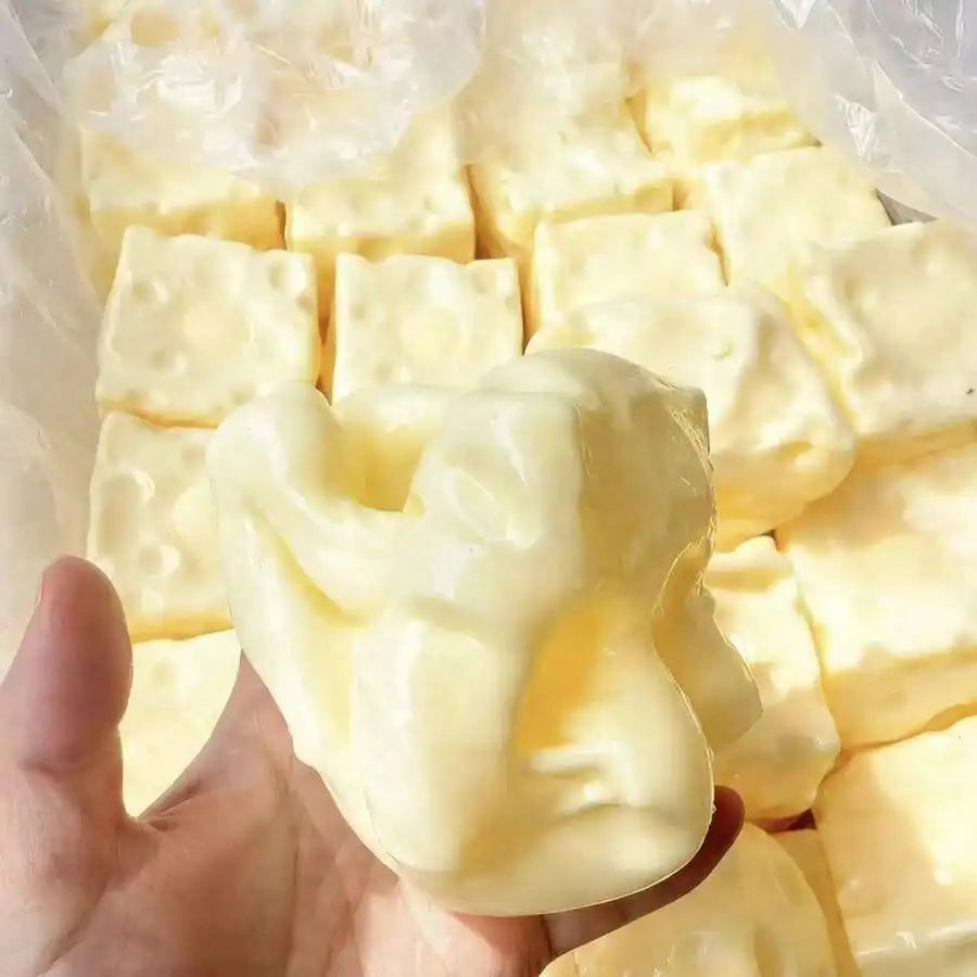 Cheese Block Squishy Sensory Toy 🧀