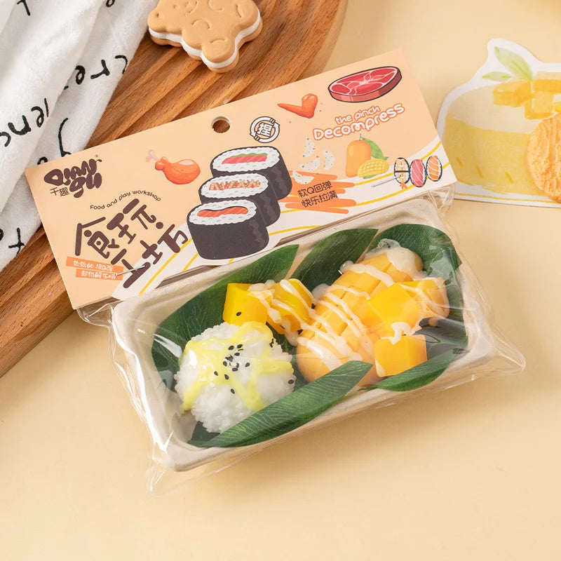 Simulation Food Squishy Fried Chicken Taba Squishy Toys Dumpling Sushi Mochi Squishy Stress Toy Squeeze Fidget Squish Gift
