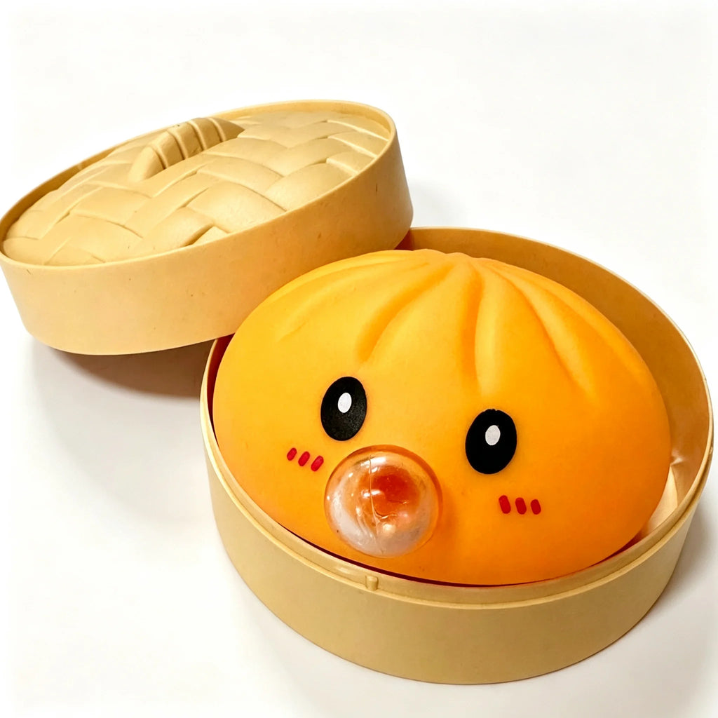 Smiley Face Dumpling Squishy Bubble-Blowing Blind Box