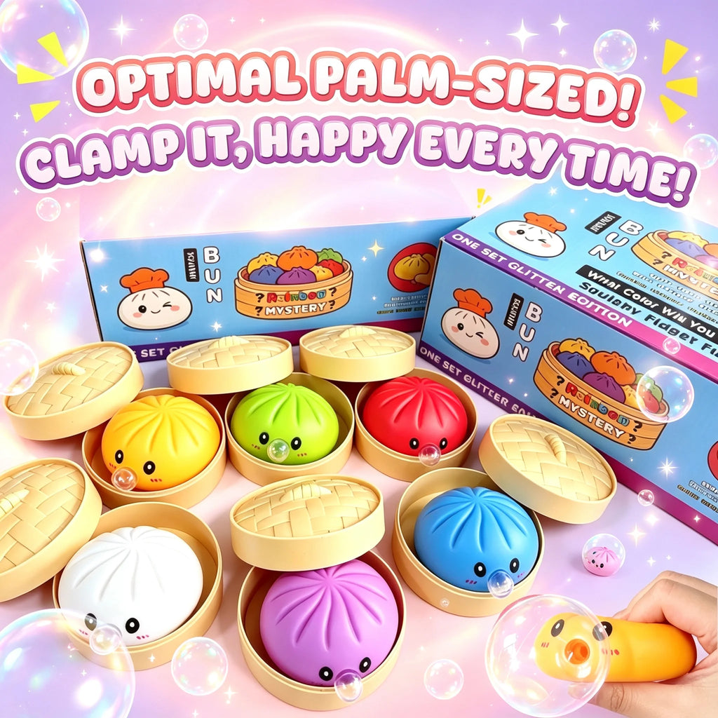 Smiley Face Dumpling Squishy Bubble-Blowing Blind Box
