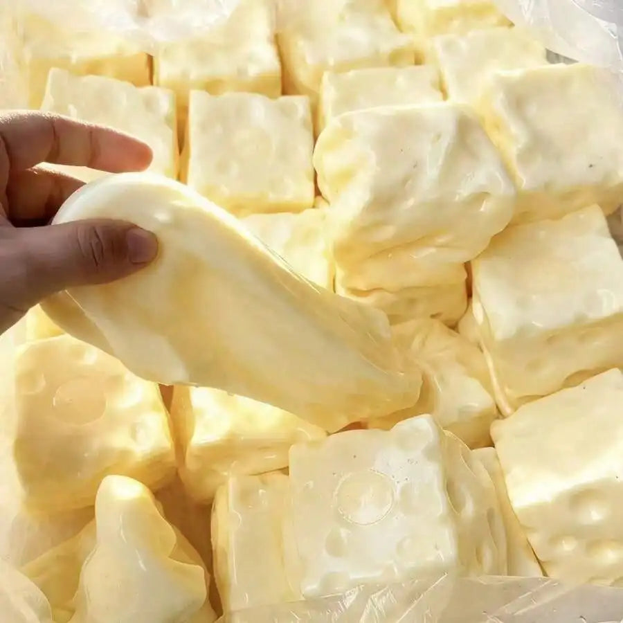 Cheese Block Squishy Sensory Toy 🧀