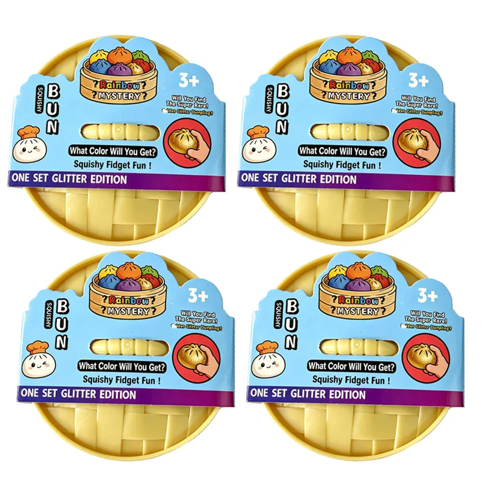 Smiley Face Dumpling Squishy Bubble-Blowing Blind Box