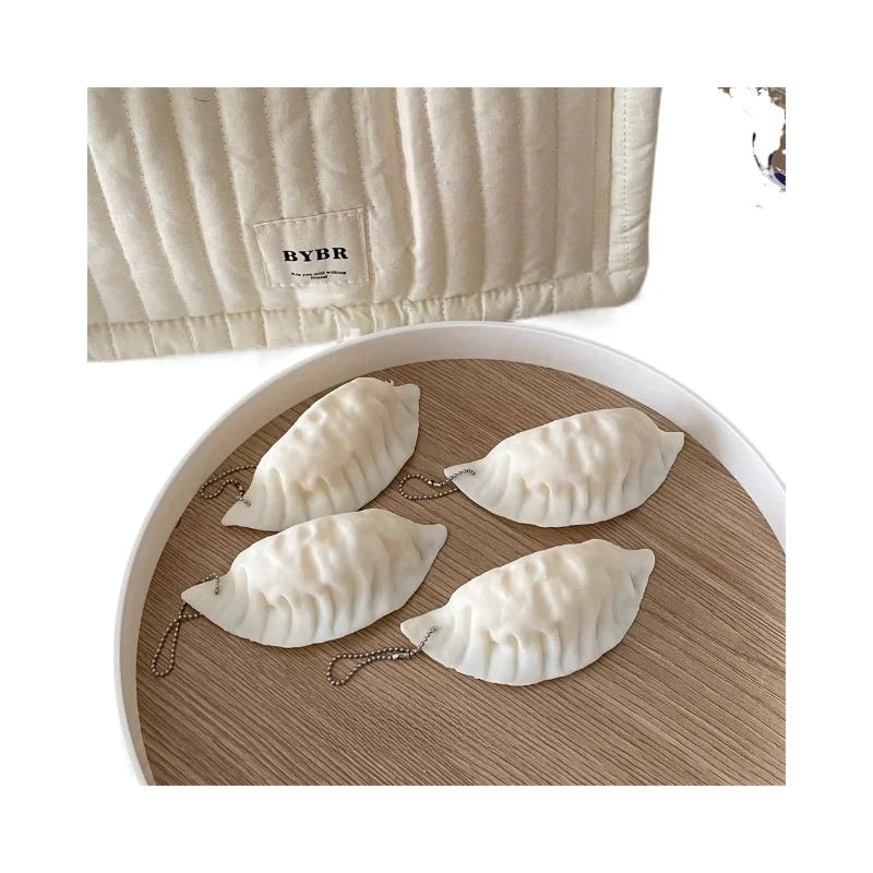 Squishy Toy Simulated Dumpling Squeeze Toy Slow Rebound Fidget Toys Key Chain Simulated Food Stress Relief  Sensory Toys